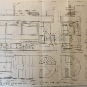 Drawing for Preston open top 4 wheel tramcar